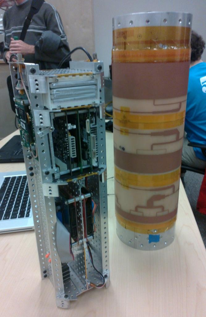 The second stage of the rocket, where the electronics is